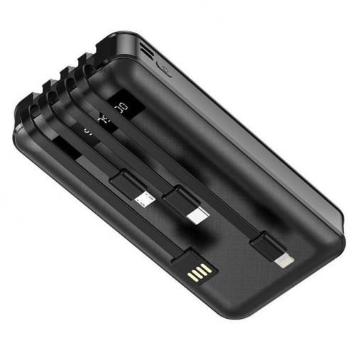 Original Powerbank For Mobile Phones - Led Light 20000mah {With In-built Cable}