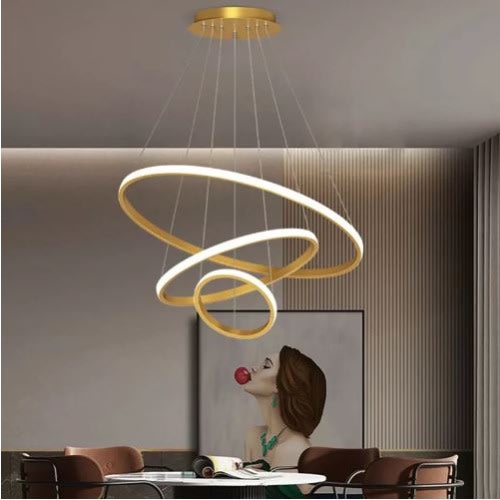 Nordic LED Chandelier Ring Pendant Light - 49W
