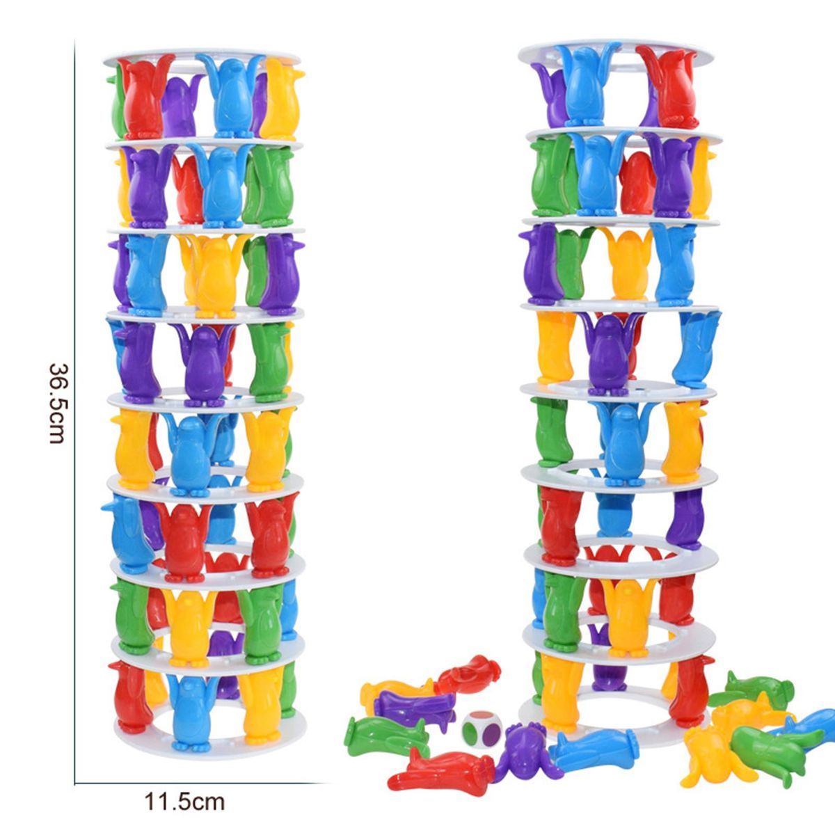1 Set Kids Toys Tower Collapse Balance Blocks