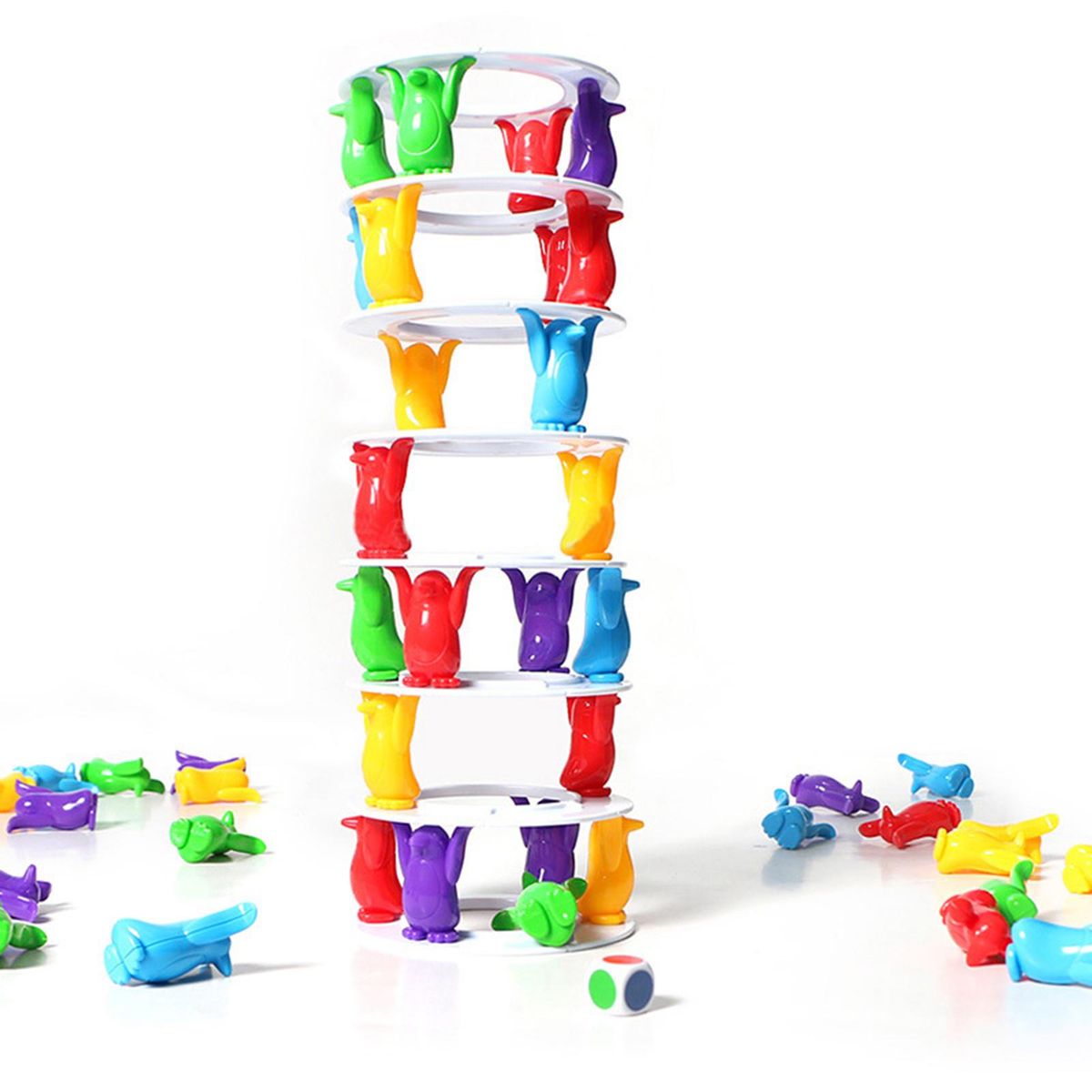 1 Set Kids Toys Tower Collapse Balance Blocks