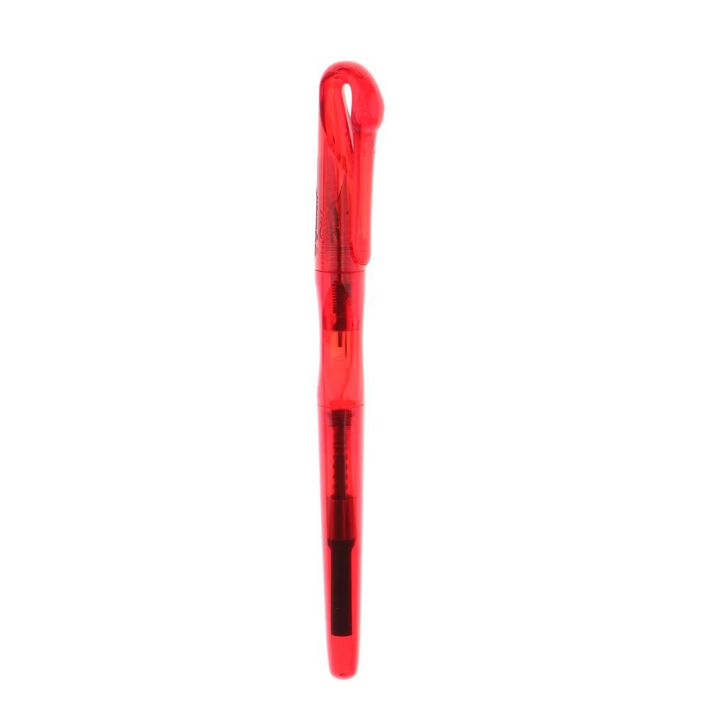2pcs Acrylic Resin Fountain Pen Nib Ink Pen Fine Nib 0.5mm 0 Off-red