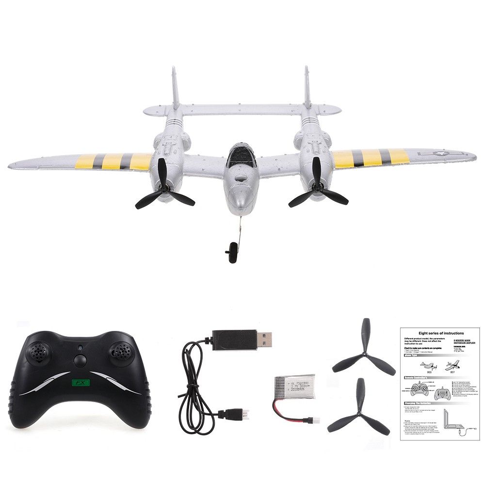 FX-816 P38 Airplane 2.4GHz 2CH RC Airplane Aircraft Outdoor