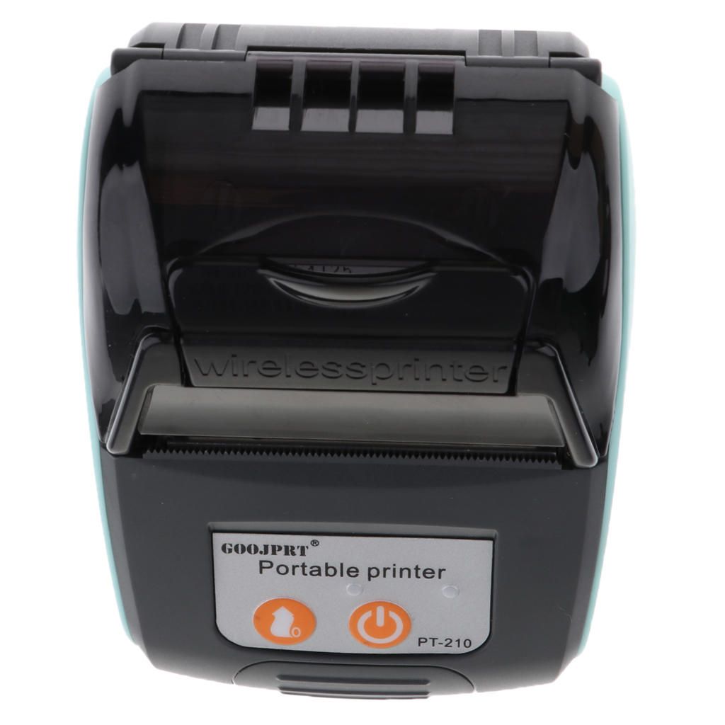 POS Receipt Printer Bluetooth 58mm Direct Thermal Printer Light Blue