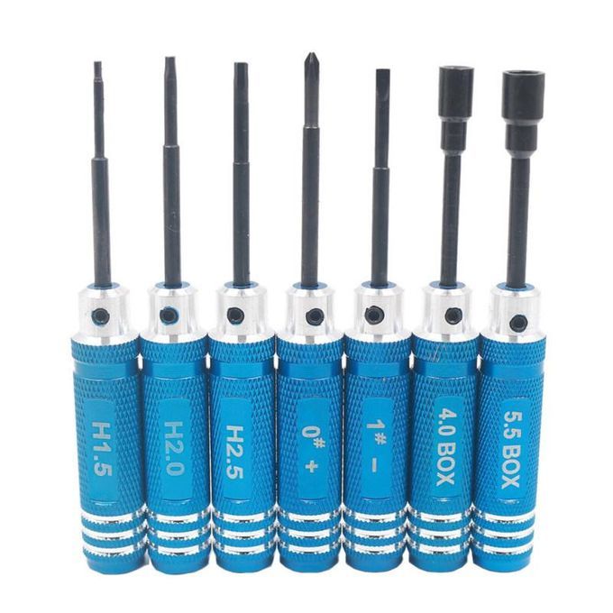 7Pcs Hexagonal Screwdriver DIY Install Removal Tools-Black
