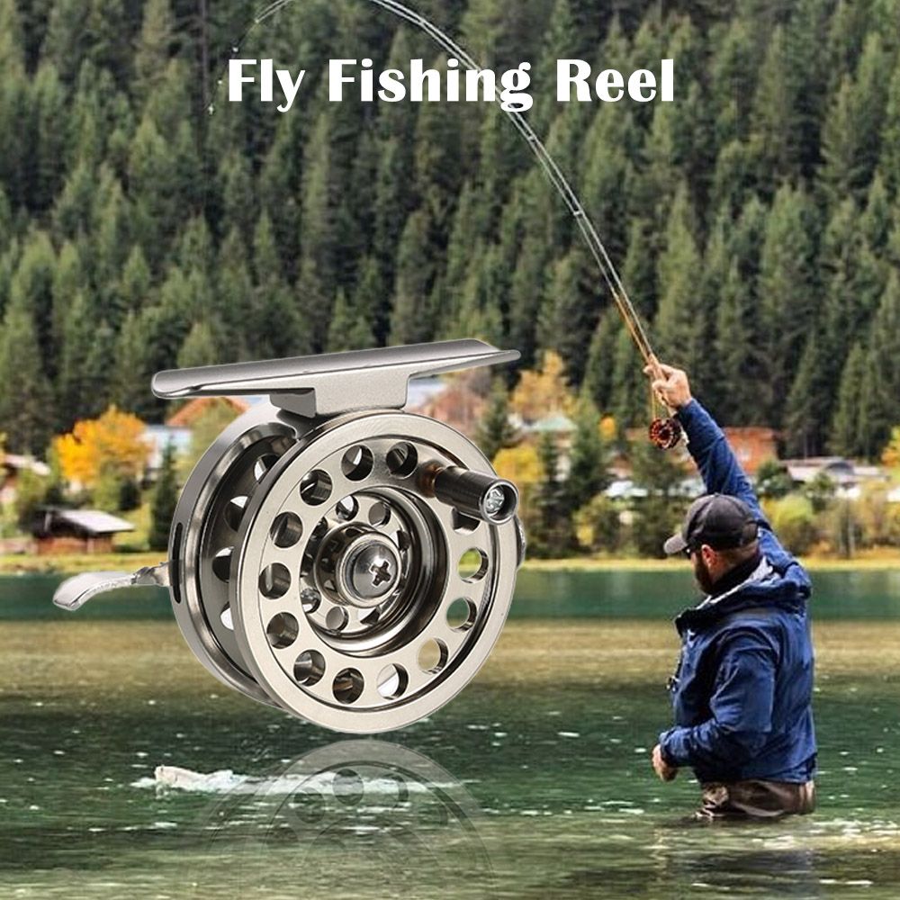 Fly Fishing Reel Right Handed Aluminum Alloy Smooth Rock Ice
