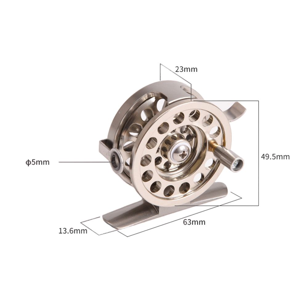 Fly Fishing Reel Right Handed Aluminum Alloy Smooth Rock Ice
