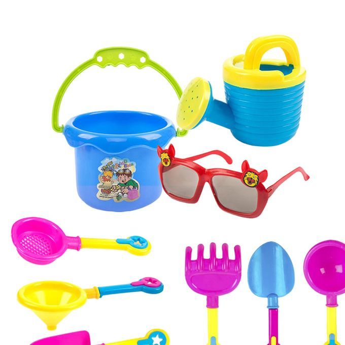 9x Beach Sand Toys Set For Kids Bucket Rake Model Summer Outdoor Toys