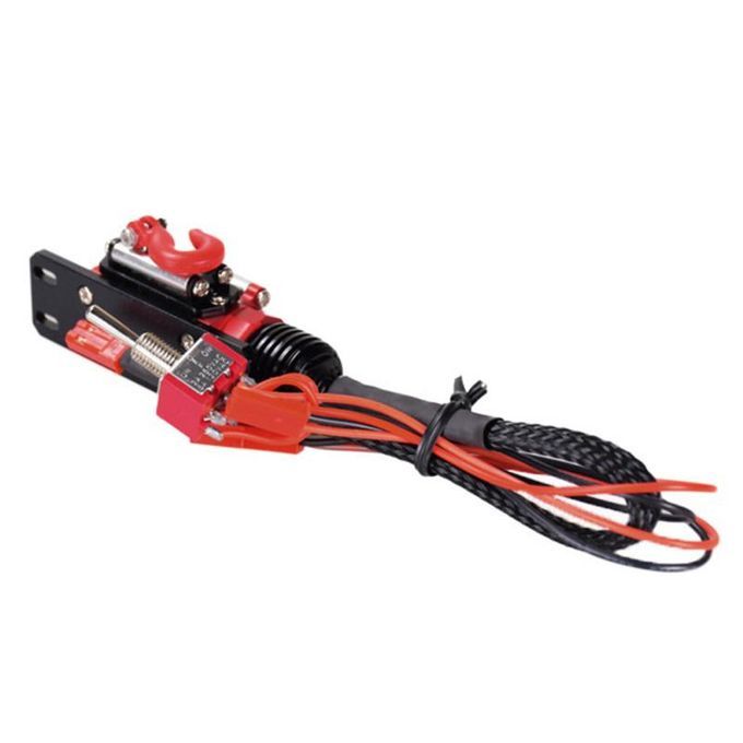 Electric Winch With Rope Hook For SCX10 TRX4 D90 1/10-Red