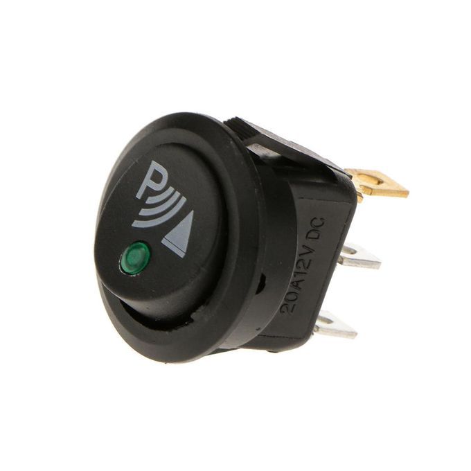 Round 3 Pin P Rocker ON/OFF Switch Parking  Sensor Illuminated