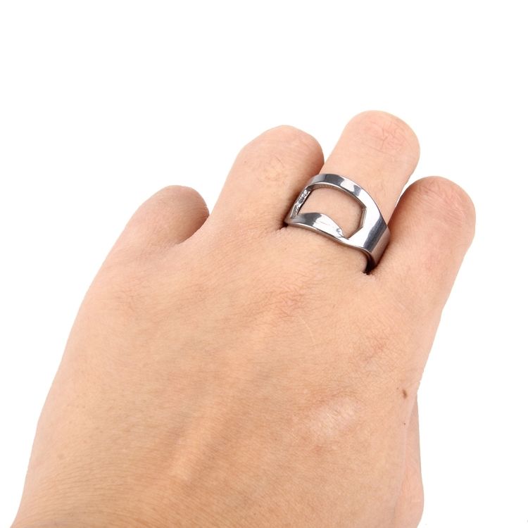 Ring Style Metal Beer Bottle & Can Opener