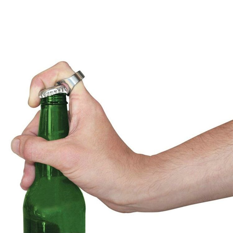 Ring Style Metal Beer Bottle & Can Opener