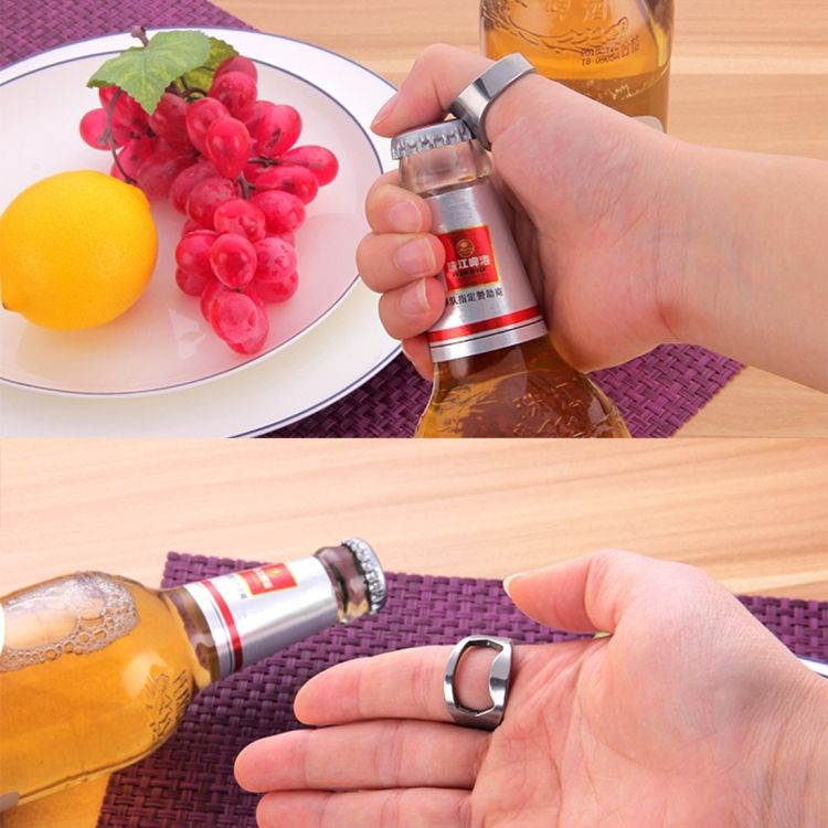 Ring Style Metal Beer Bottle & Can Opener