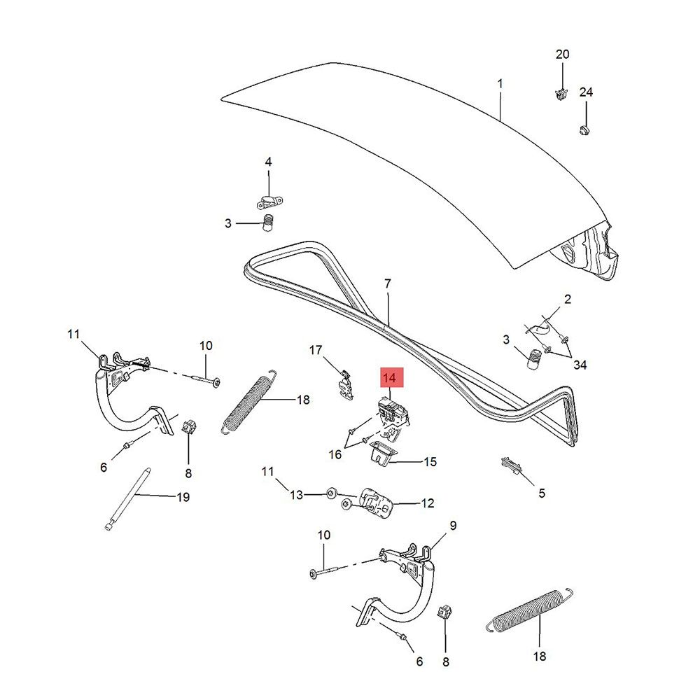 Trunk Lid Lock Latch Actuator Replacement For Buick Excelle