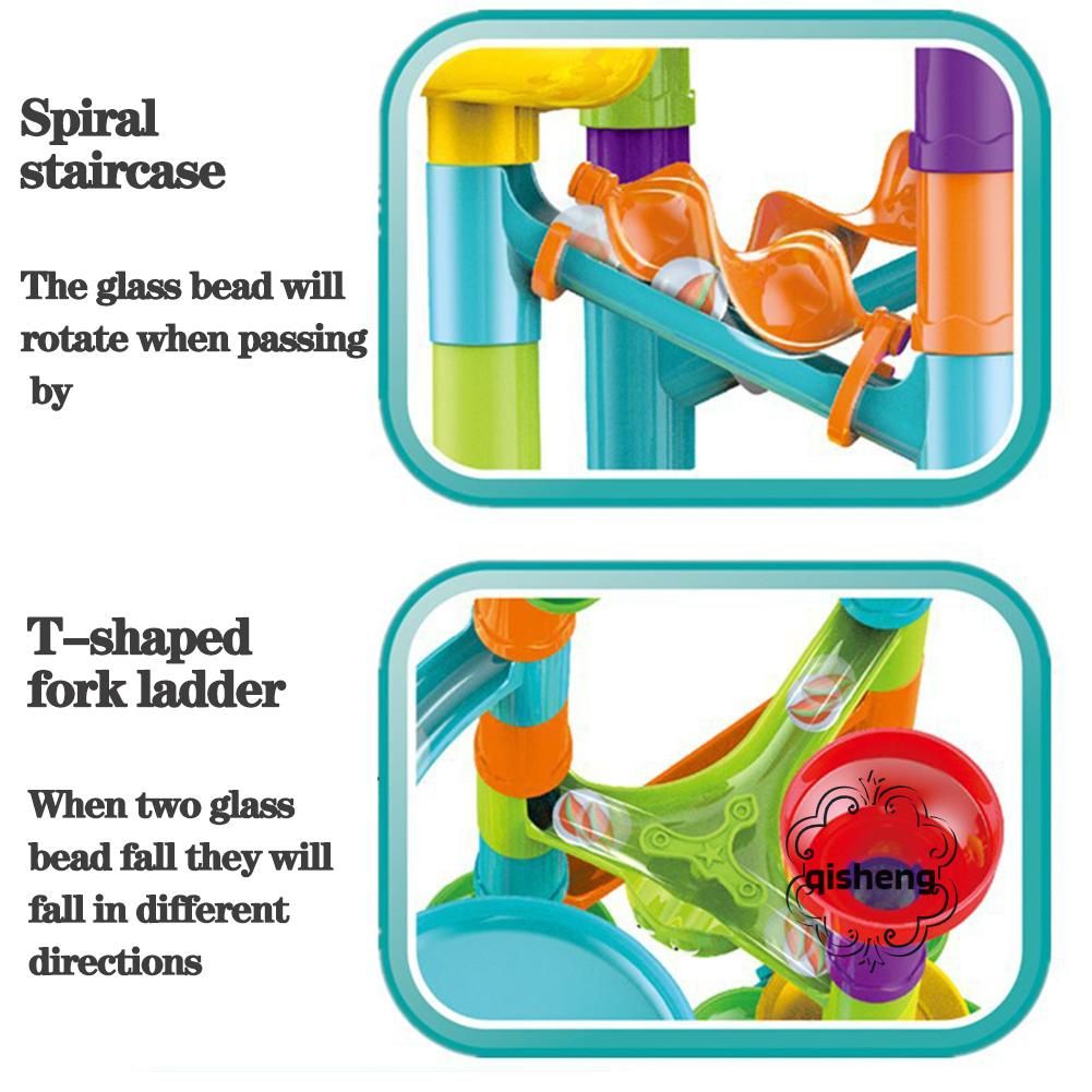 Ball Track Building Blocks 3D Ejection Pipe Assemble Toys