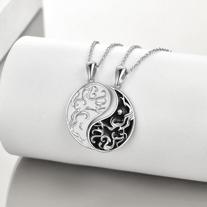 Necklace For Couples Valentines Day Gifts For Women Yin Yang Necklace Tree of Life Jewelry
