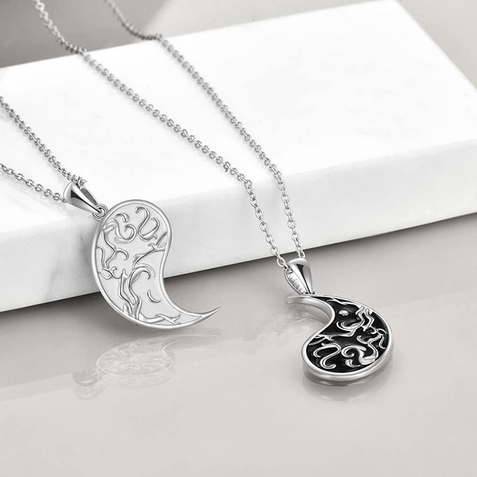 Necklace For Couples Valentines Day Gifts For Women Yin Yang Necklace Tree of Life Jewelry