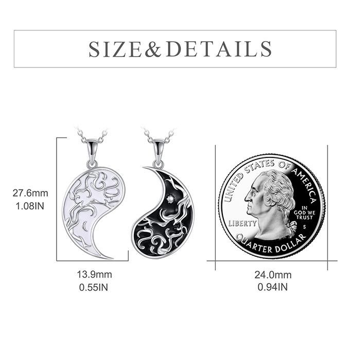 Necklace For Couples Valentines Day Gifts For Women Yin Yang Necklace Tree of Life Jewelry