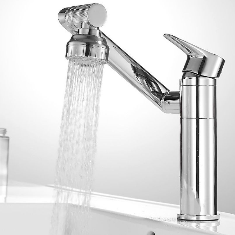 Bathroom Hot Cold Faucet, Specification: High HT-87590-1