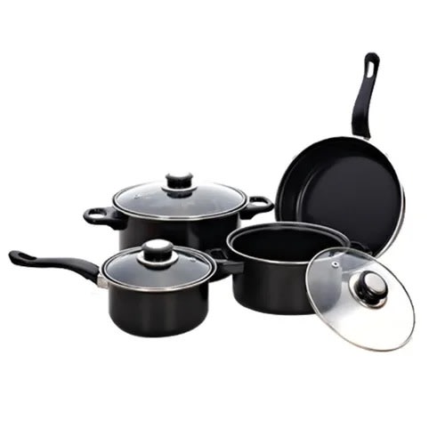 Dessini  Regina Cookware Set - Black - 13pieces