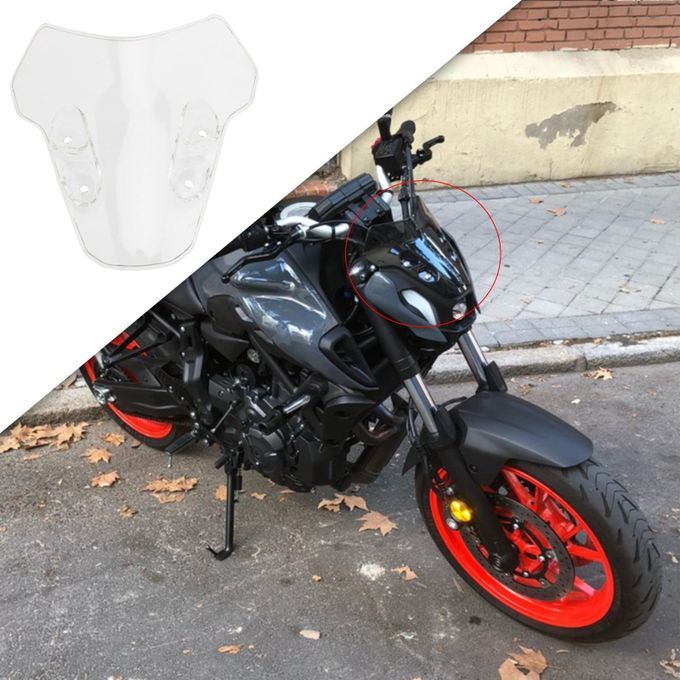 Motorcycle Windshield For Yamaha MT-07 MT07 2021 Easy To Transparent