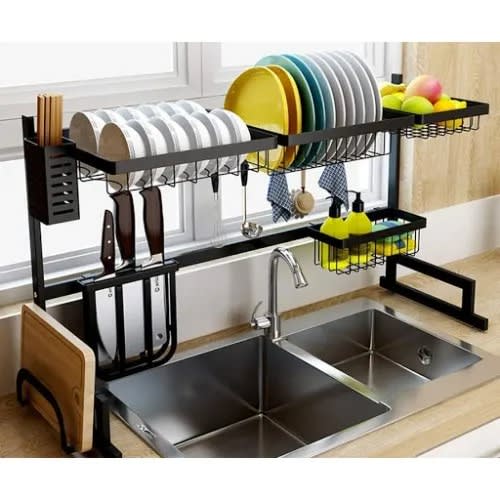 Kitchen Dish Rack Over Sink - 2 Tier