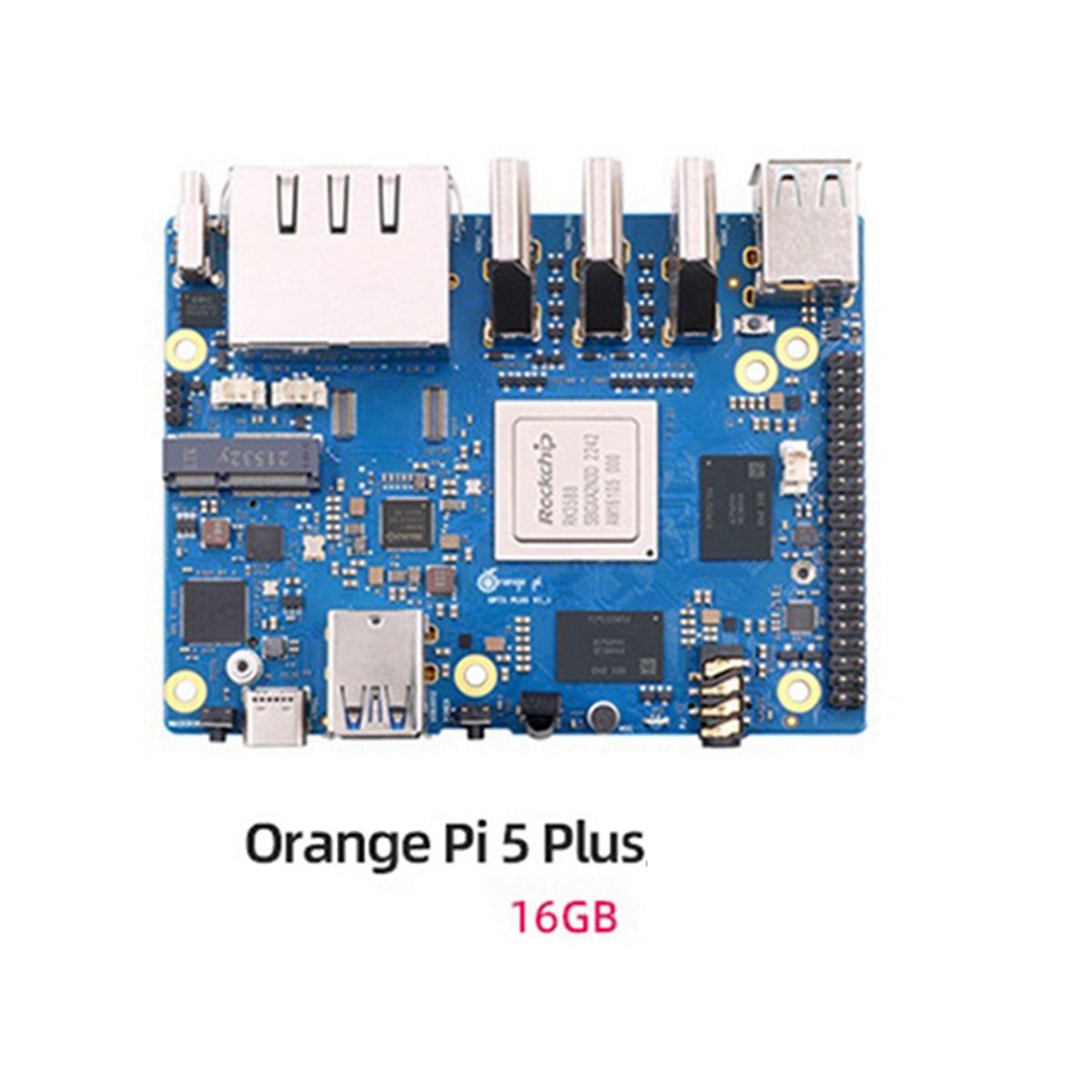 For Orange Peel 5 Plus 16GBRAM 256GB Emmc Module RK3588 Octa-Core Support 8K Video 2.5G WiFi6 Module Accessories EU Plug