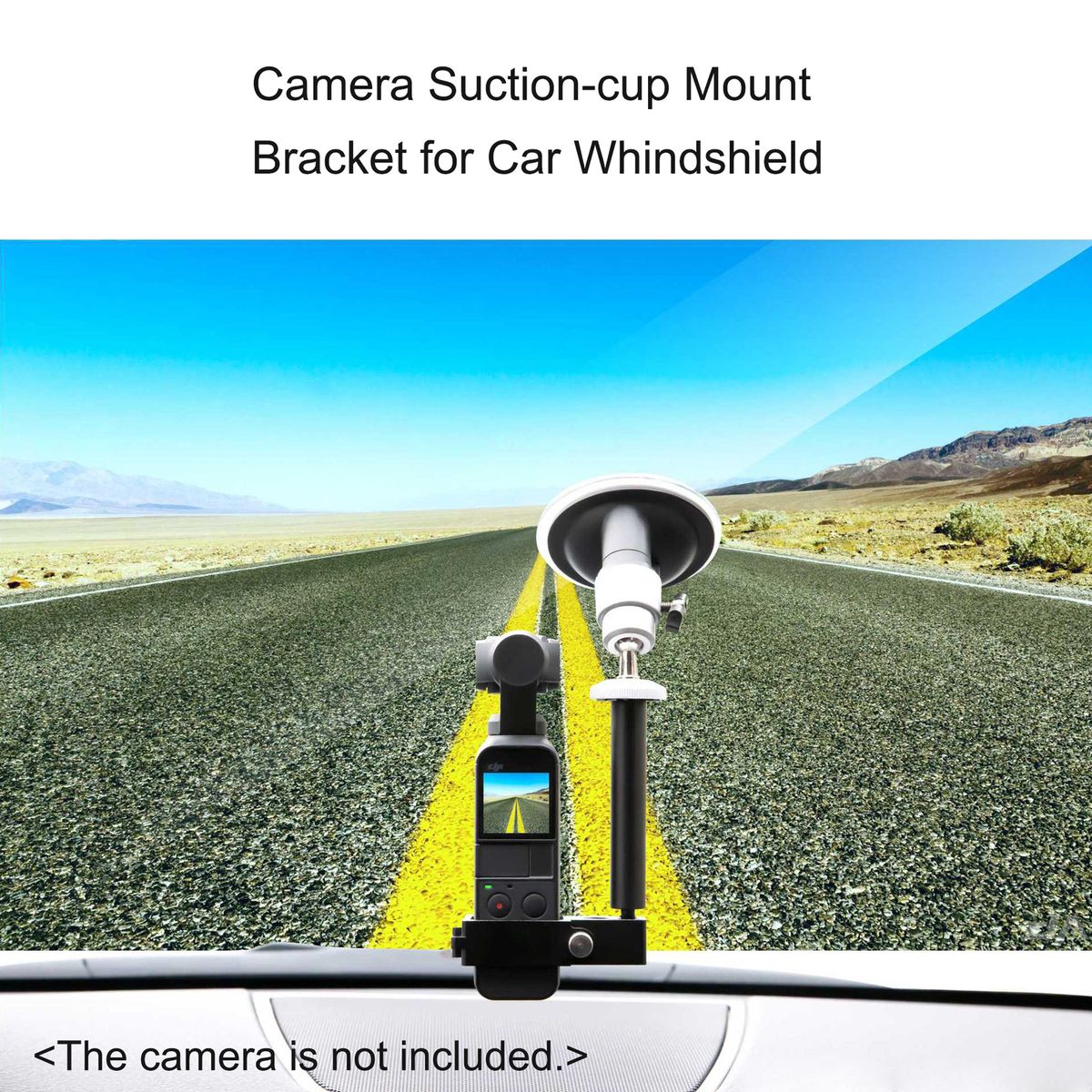 Camera Car Bracket Suction Cup Holder Windshield Mount Stand