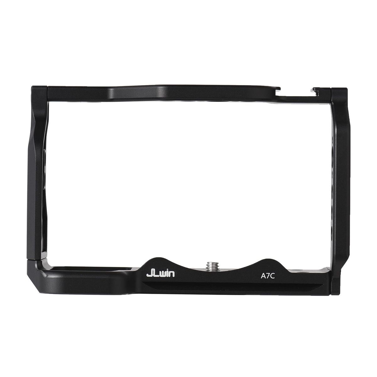 JLwin Protective Camera Cage Aluminum Alloy with Quick Release Plate Cold Shoe Mount Magnetic Wrench Slot Numerous 1/4in And 3/8in Threaded Holes Compatible with Sony Alpha 7C Camera