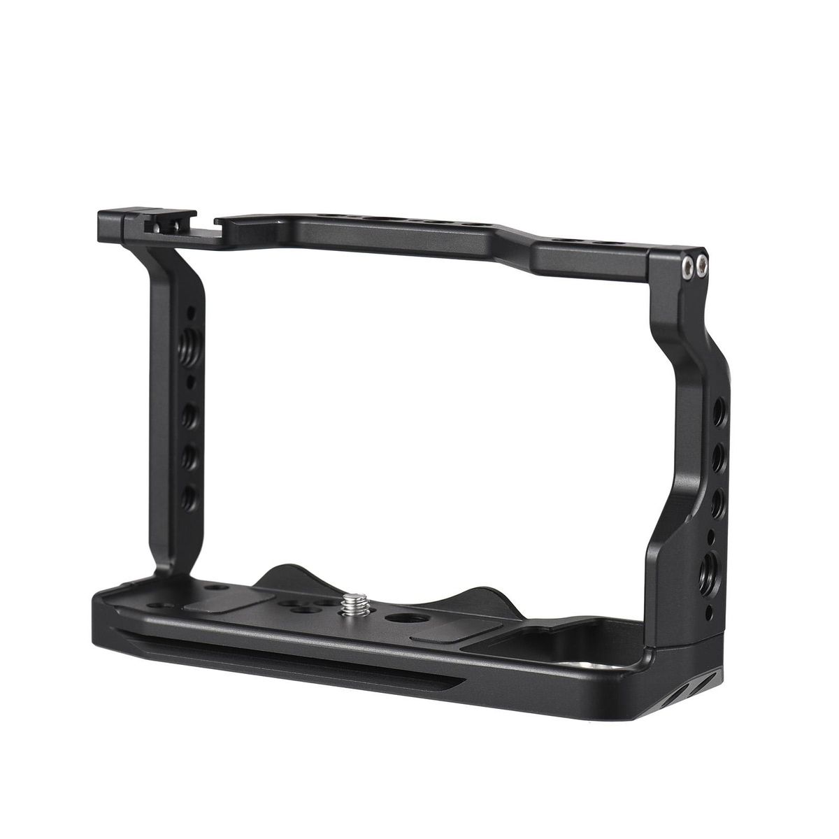 JLwin Protective Camera Cage Aluminum Alloy with Quick Release Plate Cold Shoe Mount Magnetic Wrench Slot Numerous 1/4in And 3/8in Threaded Holes Compatible with Sony Alpha 7C Camera