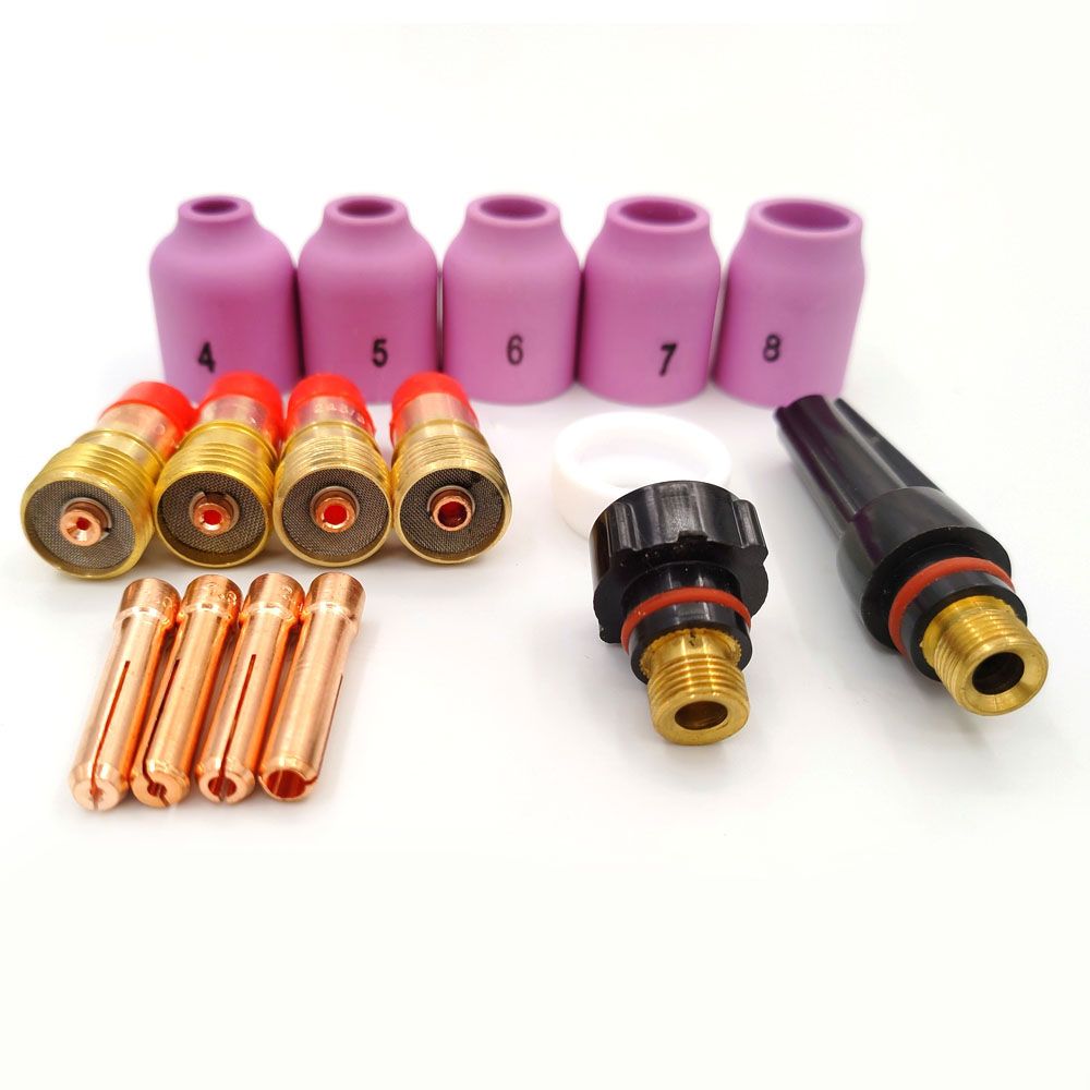 16PCS TIG Weldings Torch Nozzle Rings Cover TIG Weldings