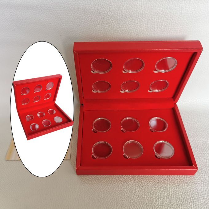 Coin Display Box With 12 Coin Cases Protector For Chinese 12 Zodiac