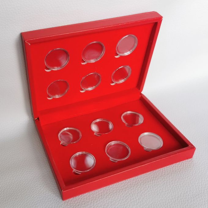 Coin Display Box With 12 Coin Cases Protector For Chinese 12 Zodiac