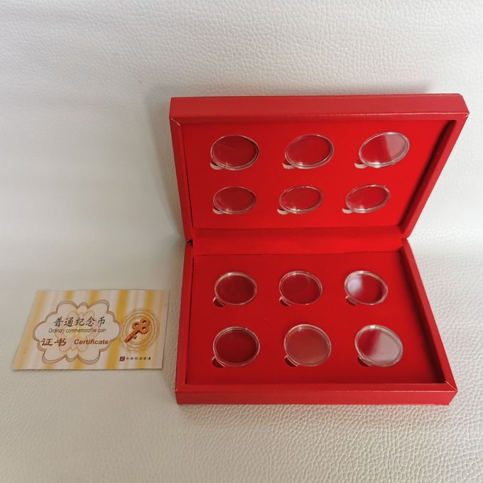 Coin Display Box With 12 Coin Cases Protector For Chinese 12 Zodiac