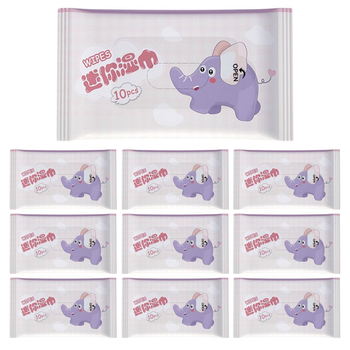 Small Pack of Wet Wipes Tiny Tots Soft Gentle Portable Hand Mouth H
