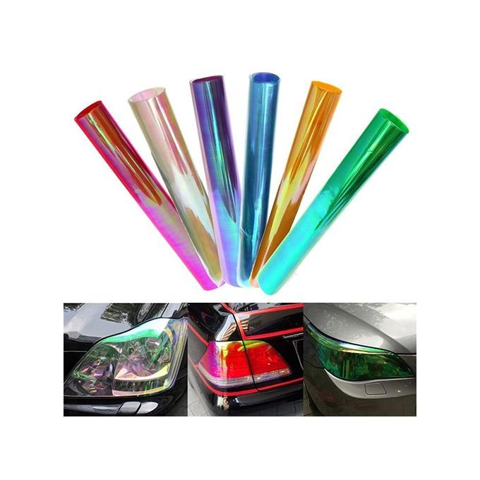100 X 30m Car Headlight Taillight Shiny Reflective-Blue