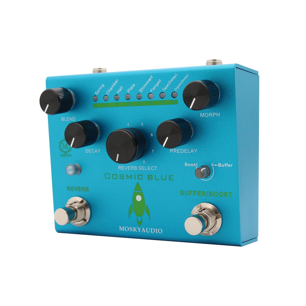 MOSKYAudio Guitar Effect Pedal Digital Reverb With