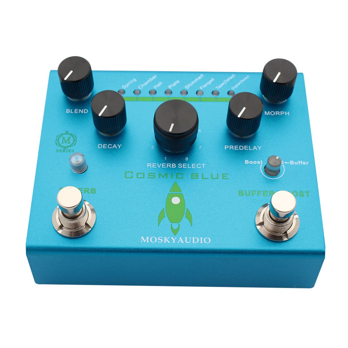 MOSKYAudio Guitar Effect Pedal Digital Reverb With