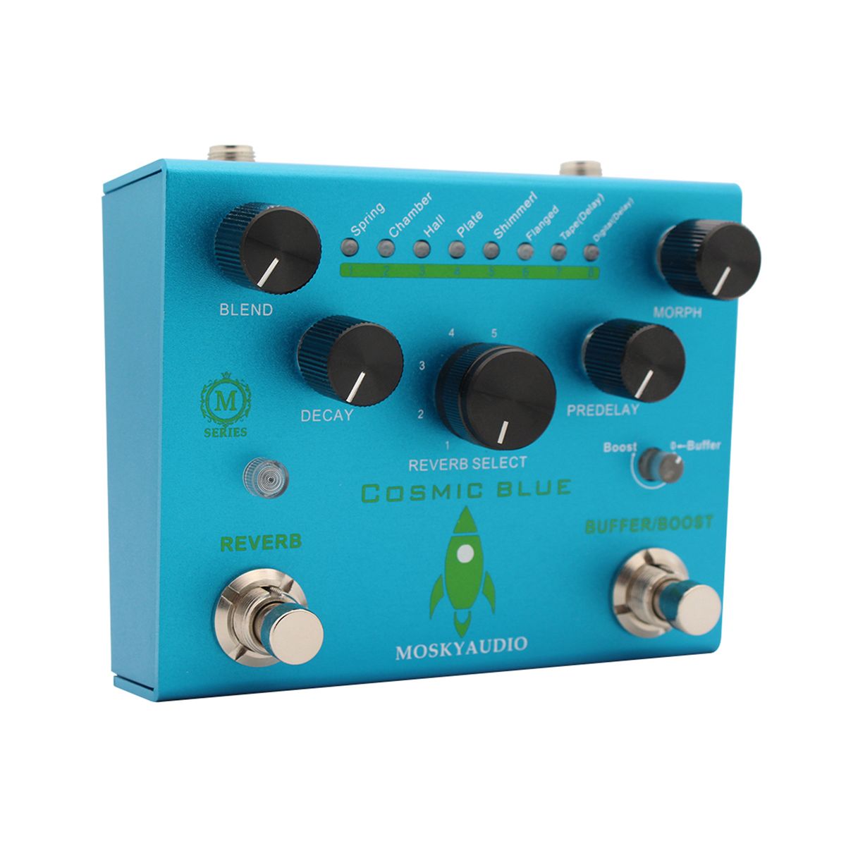 MOSKYAudio Guitar Effect Pedal Digital Reverb With