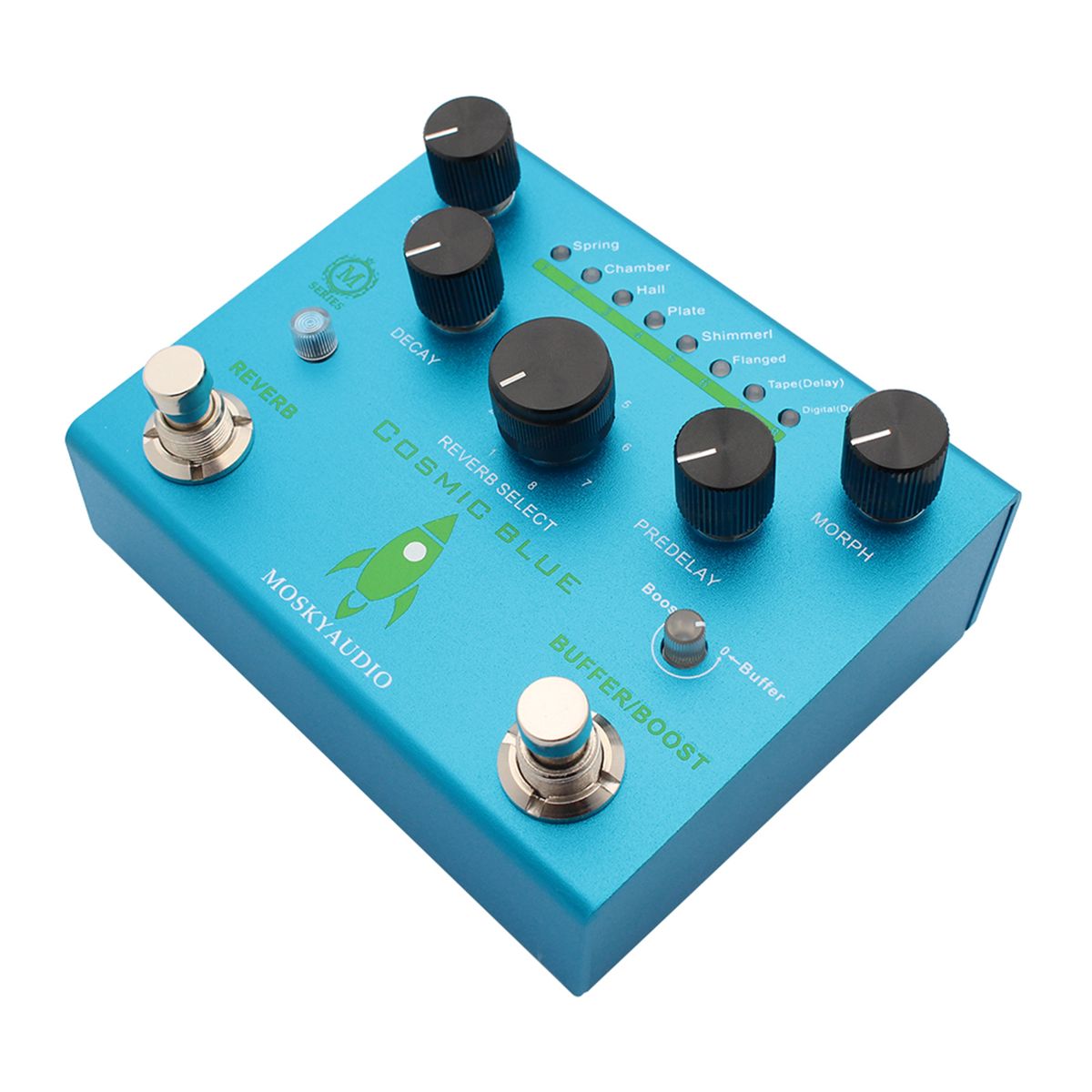 MOSKYAudio Guitar Effect Pedal Digital Reverb With