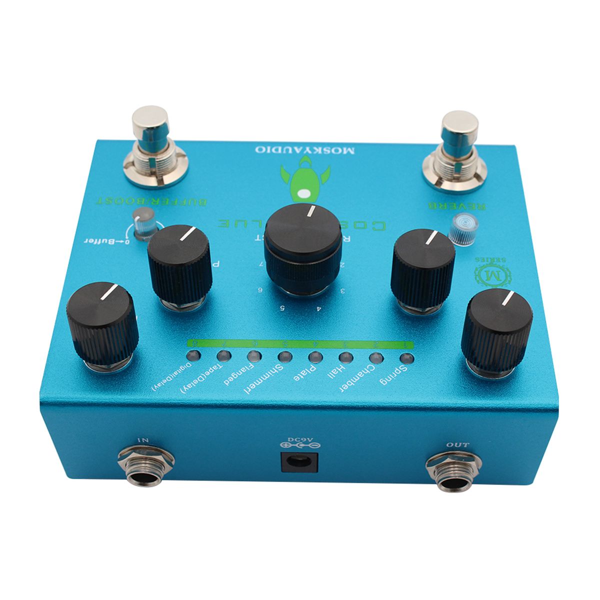MOSKYAudio Guitar Effect Pedal Digital Reverb With