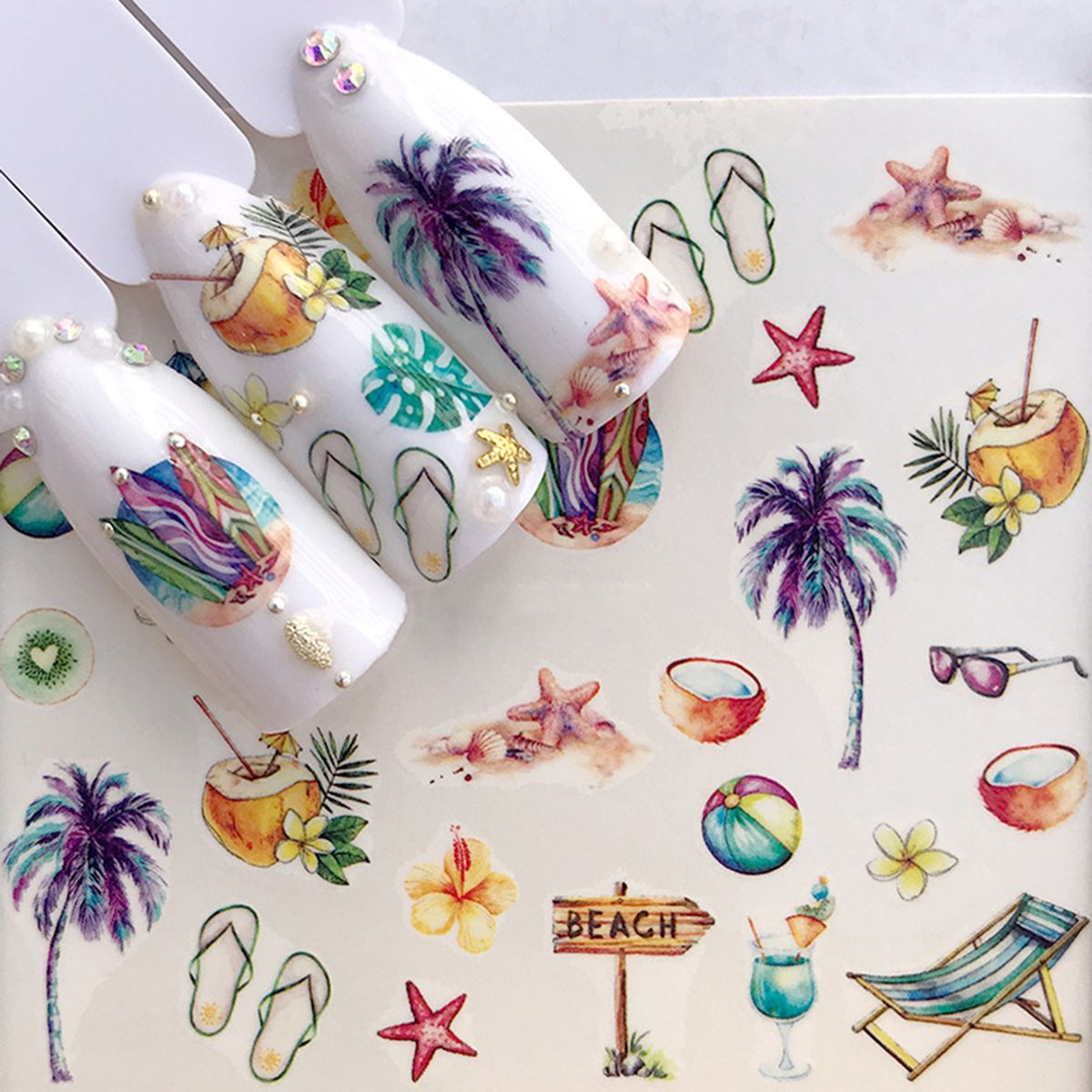 Nail Sticker Multiple Designs Art Christmas Style Sticker-