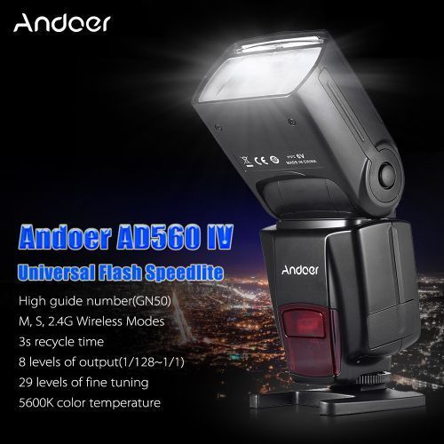 Andoer AD560 IV 2.4G Wireless Universal On-camera Slave
