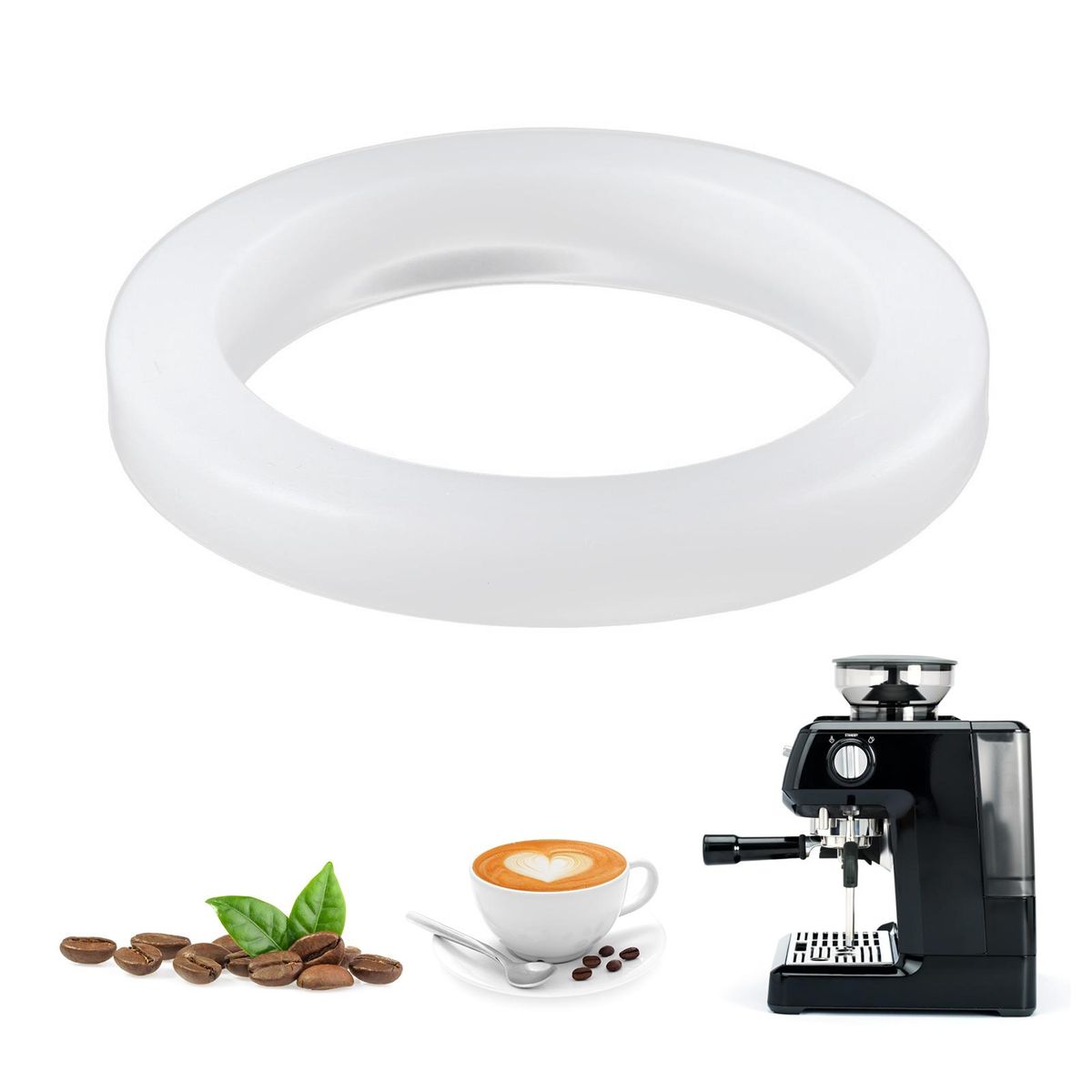 54MM Reusable Silicone Seals Food Grade Sealing Ring Gasket Ring for Leak Proof Compatible with Breville 450/870/878/880 Machine