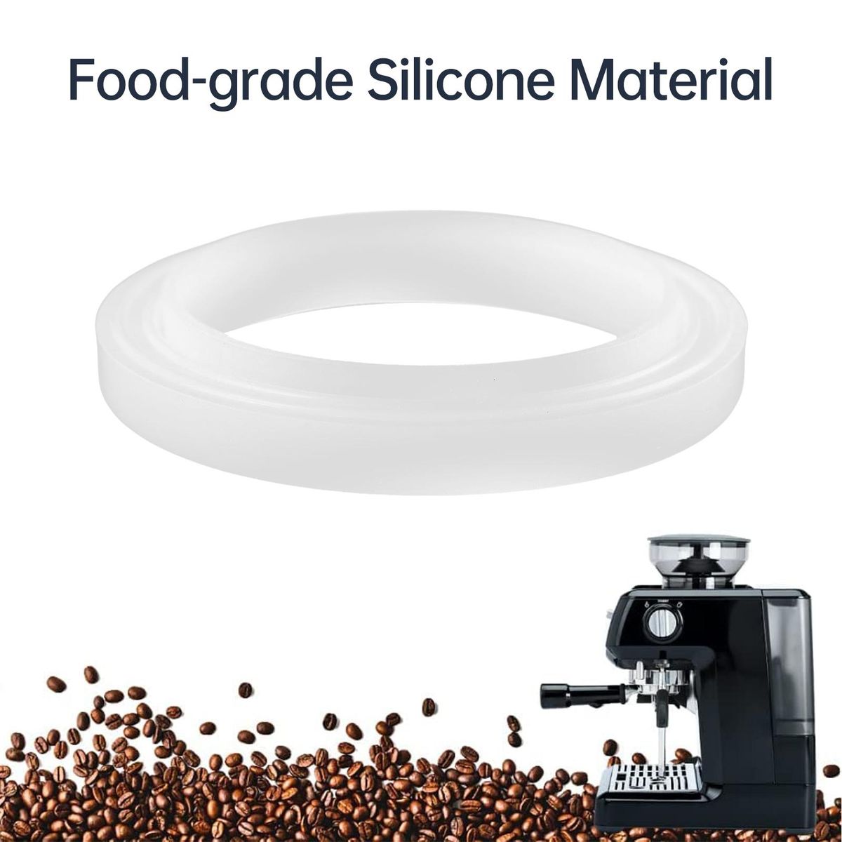 54MM Reusable Silicone Seals Food Grade Sealing Ring Gasket Ring for Leak Proof Compatible with Breville 450/870/878/880 Machine
