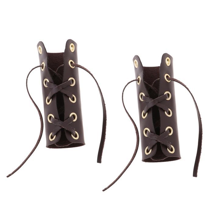Handlebar Padded PU Leather Motorcycle Grip Cover Set Vibration Brown