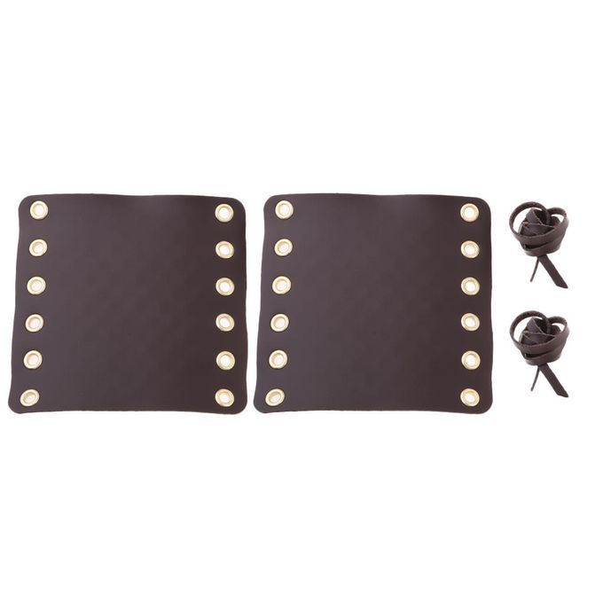 Handlebar Padded PU Leather Motorcycle Grip Cover Set Vibration Brown