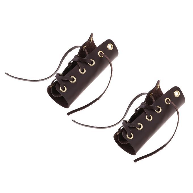 Handlebar Padded PU Leather Motorcycle Grip Cover Set Vibration Brown