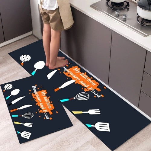 Kitchen Runner Floor Mat - 2pcs
