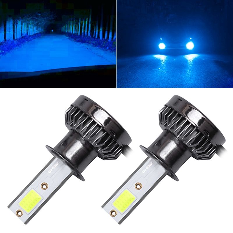 2 PCS H3 Mini COB LED Headlight Lamps / Fog Light