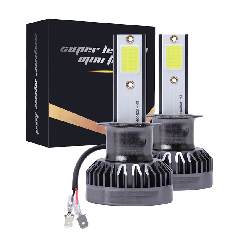 2 PCS H3 Mini COB LED Headlight Lamps / Fog Light